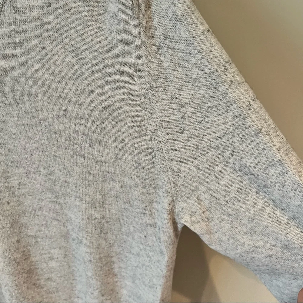 J. Crew Lightweight V-Neck Gray Sweater | L